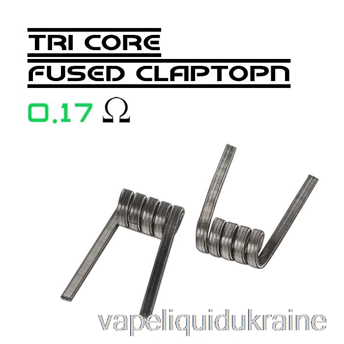 Vape Ukraine Wotofo Comp Wire - Prebuilt Coils 0.17ohm Tri-Core Fused Clapton - Pack of 10